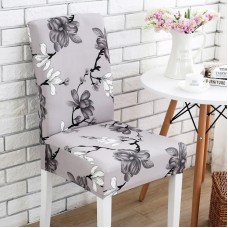 Gris flor impresión silla cubierta lavable extraíble elástico grande asiento Slipcovers estiramiento para banquete hotel boda brazo ali-57521662